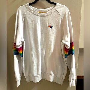 White Aviator Nation Sweatshirt